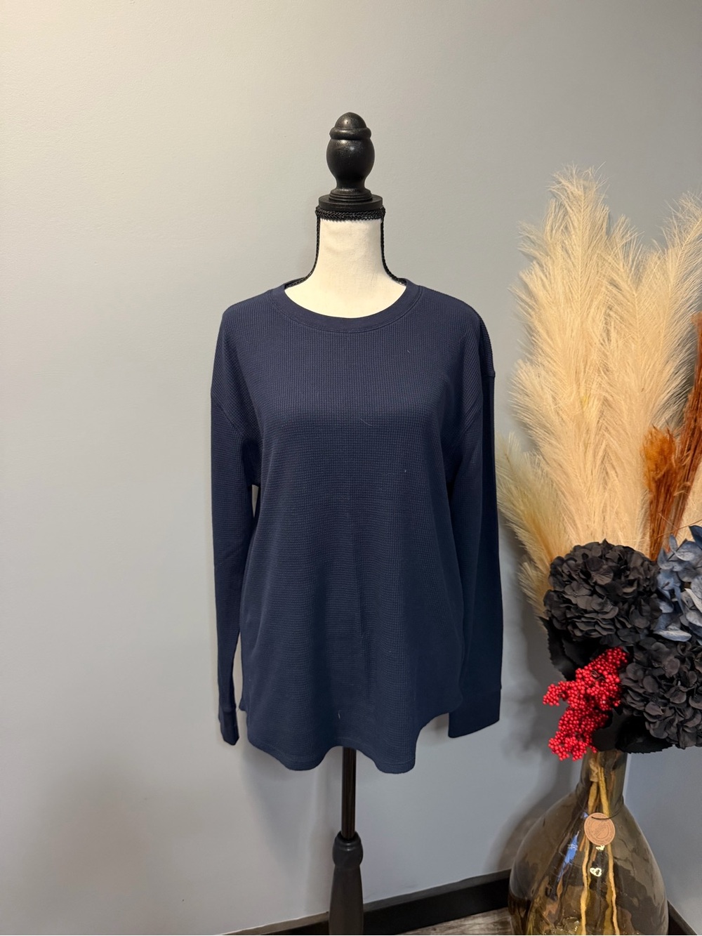 Classic Crewneck Women’s Sweater - Navy
